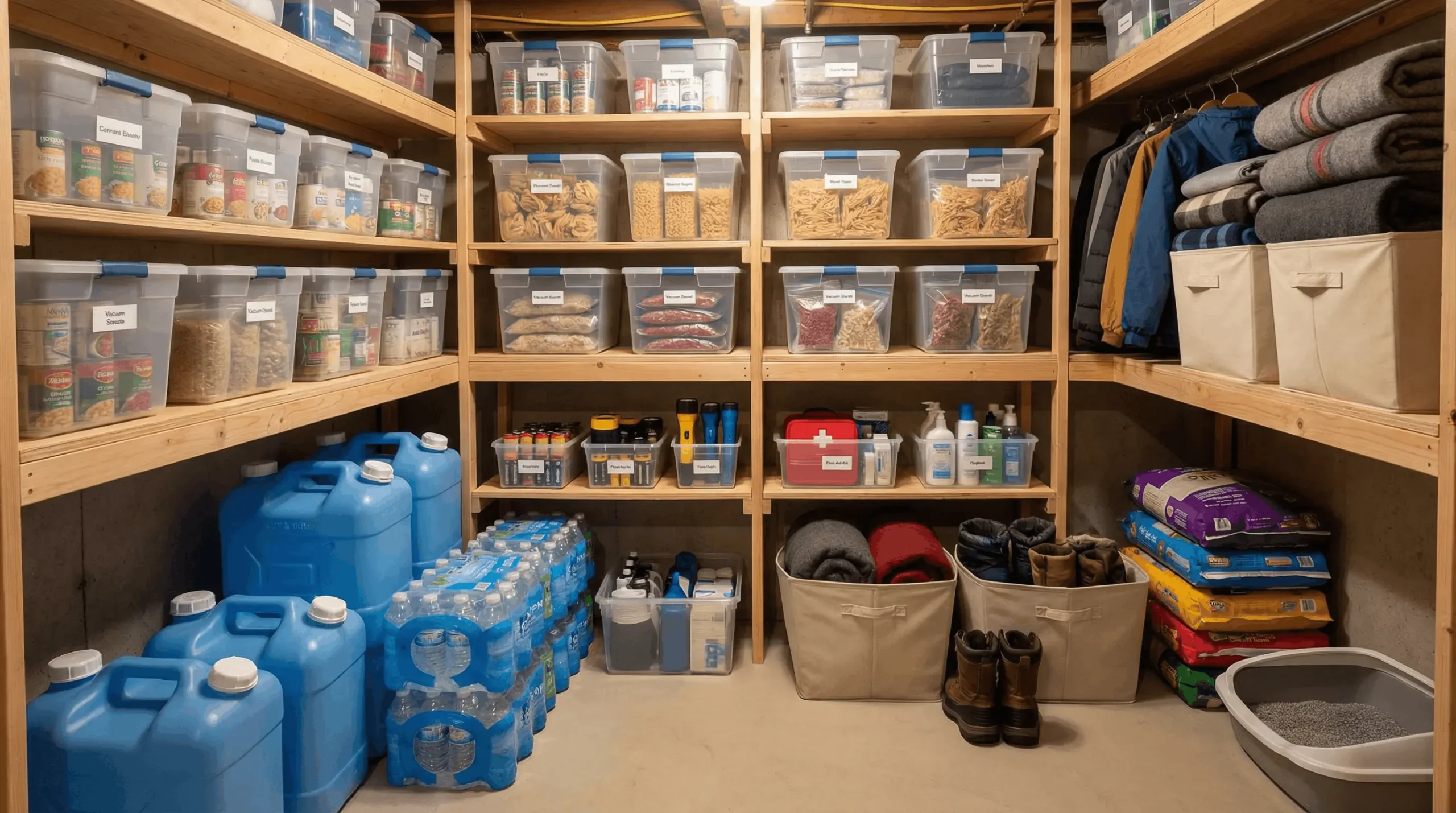 pantry and emergency kit supplies